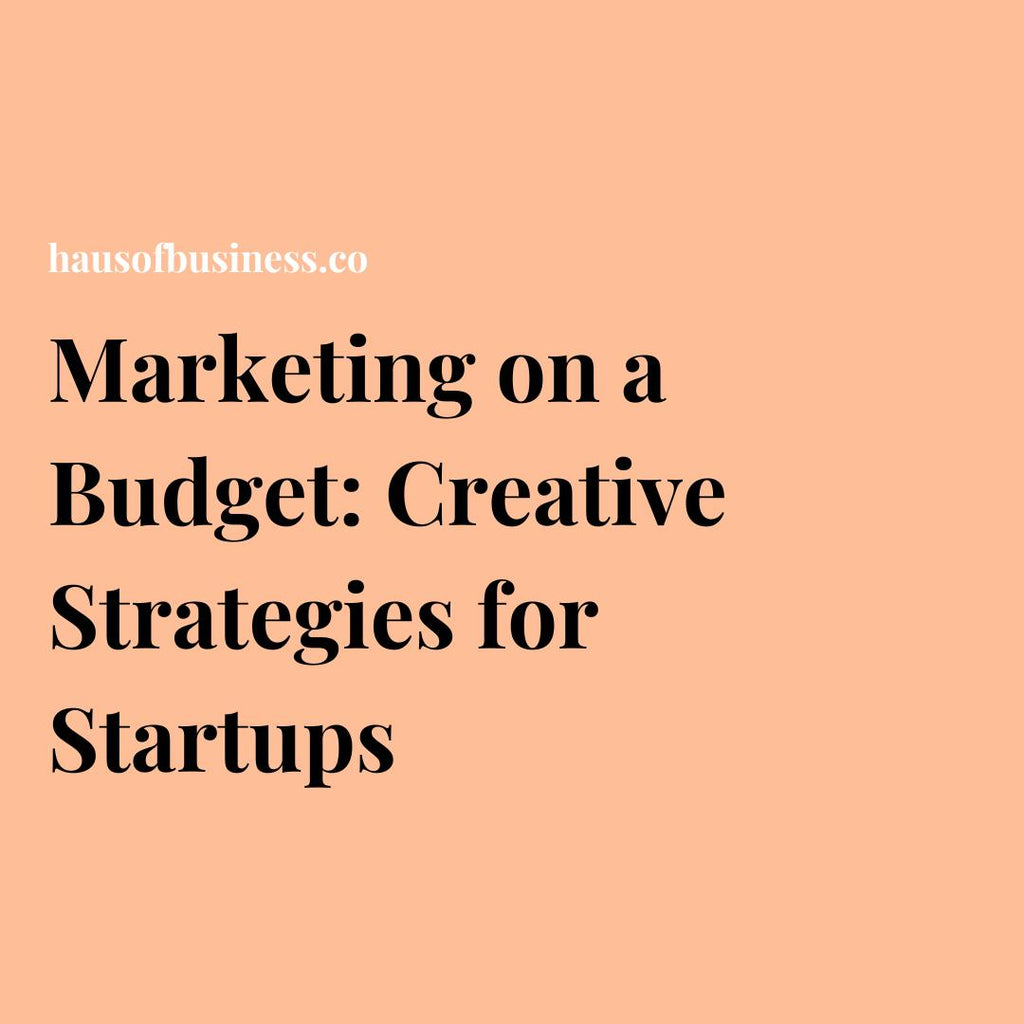 Marketing on a Budget: Creative Strategies for Startups