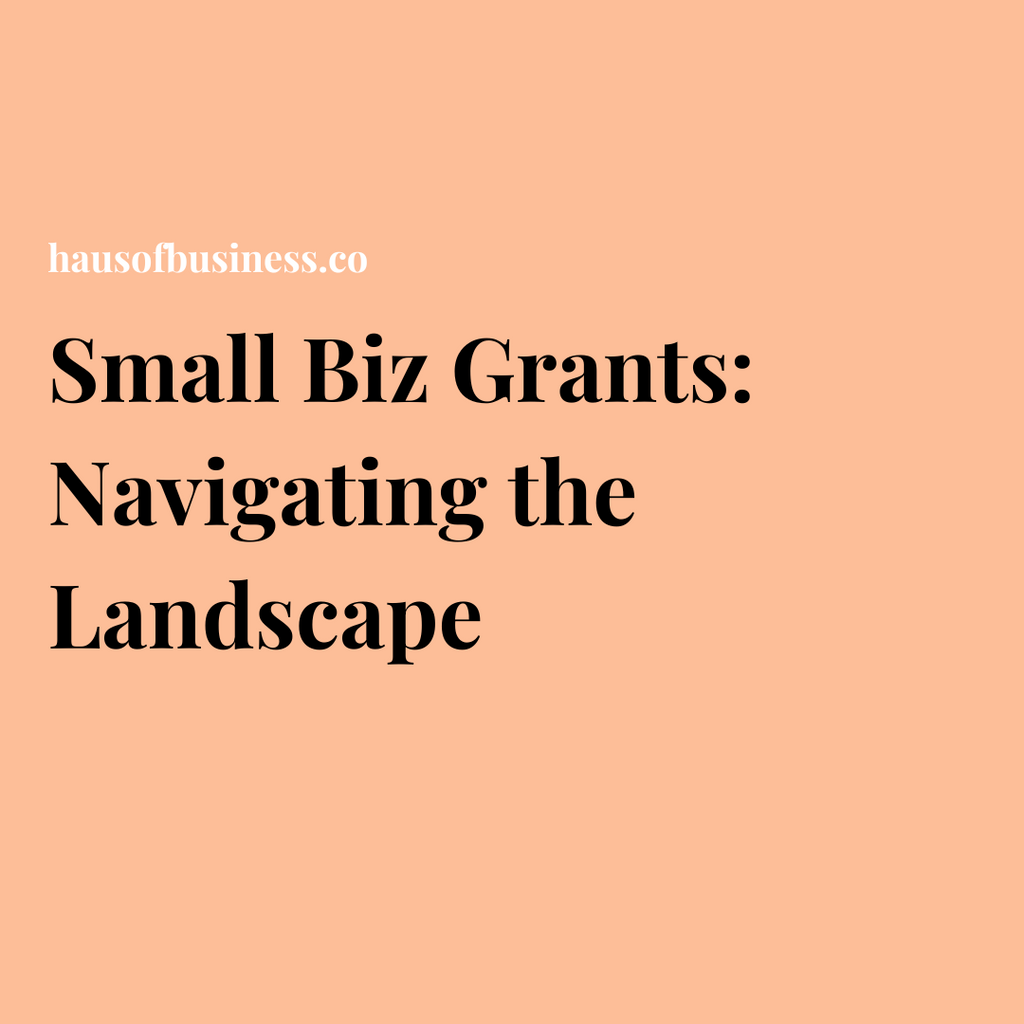 Small Biz Grants: Navigating the Landscape