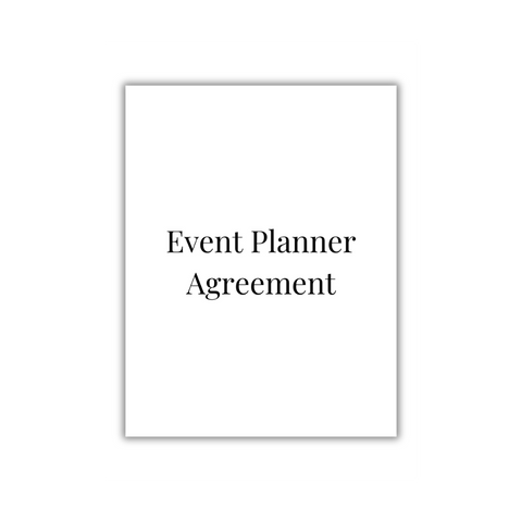 Event Planner Agreement